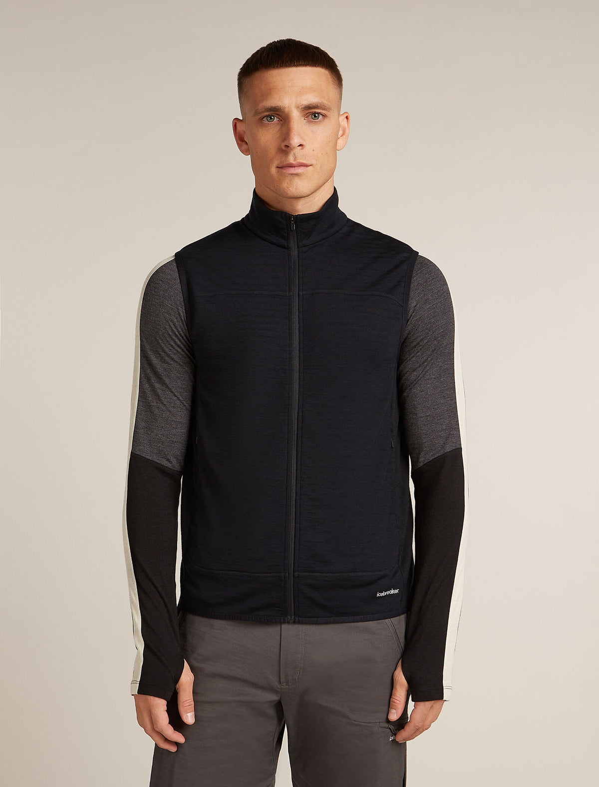 Men's Merino Blend 300 RealFleece™ Descender Vest Black - 1