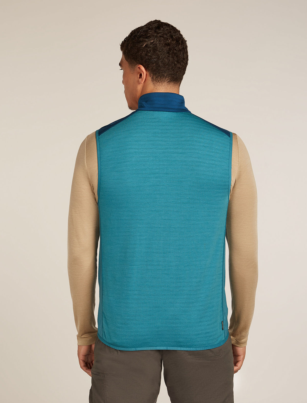 Men's Merino Blend 300 RealFleece™ Descender Vest Topaz/Atlantis - 2