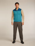 Men's Merino Blend 300 RealFleece™ Descender Vest Topaz/Atlantis - 3