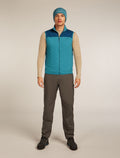 Men's Merino Blend 300 RealFleece™ Descender Vest Topaz/Atlantis - 4