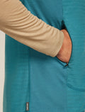 Men's Merino Blend 300 RealFleece™ Descender Vest Topaz/Atlantis - 8