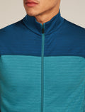 Men's Merino Blend 300 RealFleece™ Descender Vest Topaz/Atlantis - 9