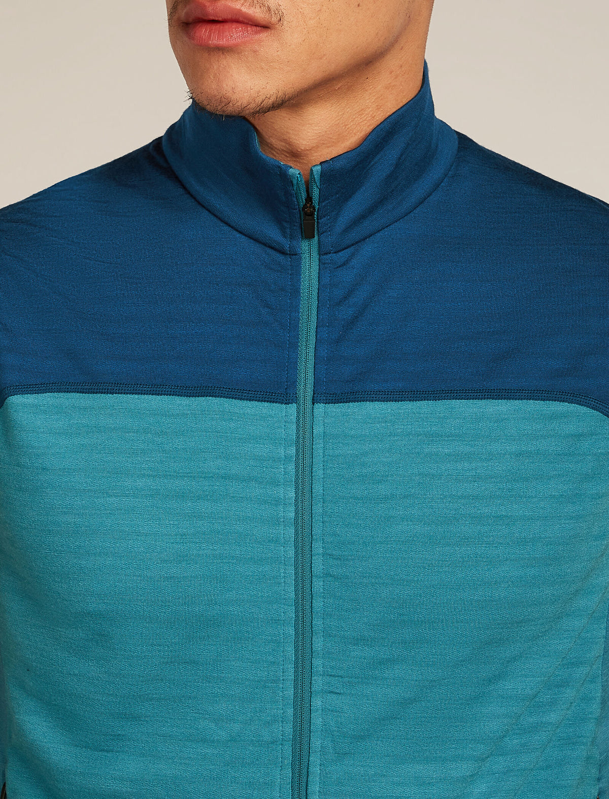 Men's Merino Blend 300 RealFleece™ Descender Vest Topaz/Atlantis - 9