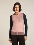 Women's Merino Blend 300 RealFleece™ Descender Vest Summit/Blush - 1