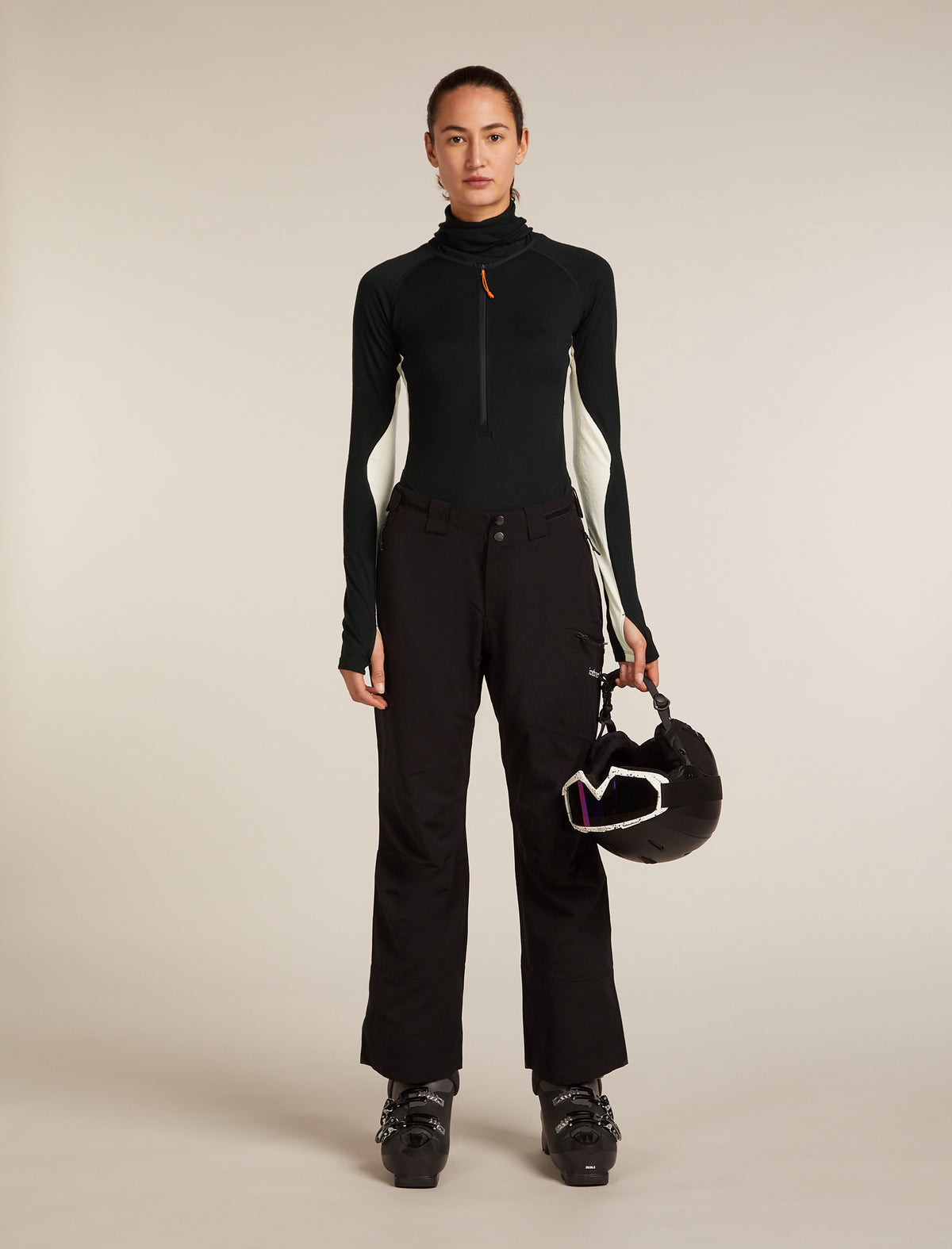 Women's Merino 200 Oasis+ Thermal Suit Black/Undyed - 4