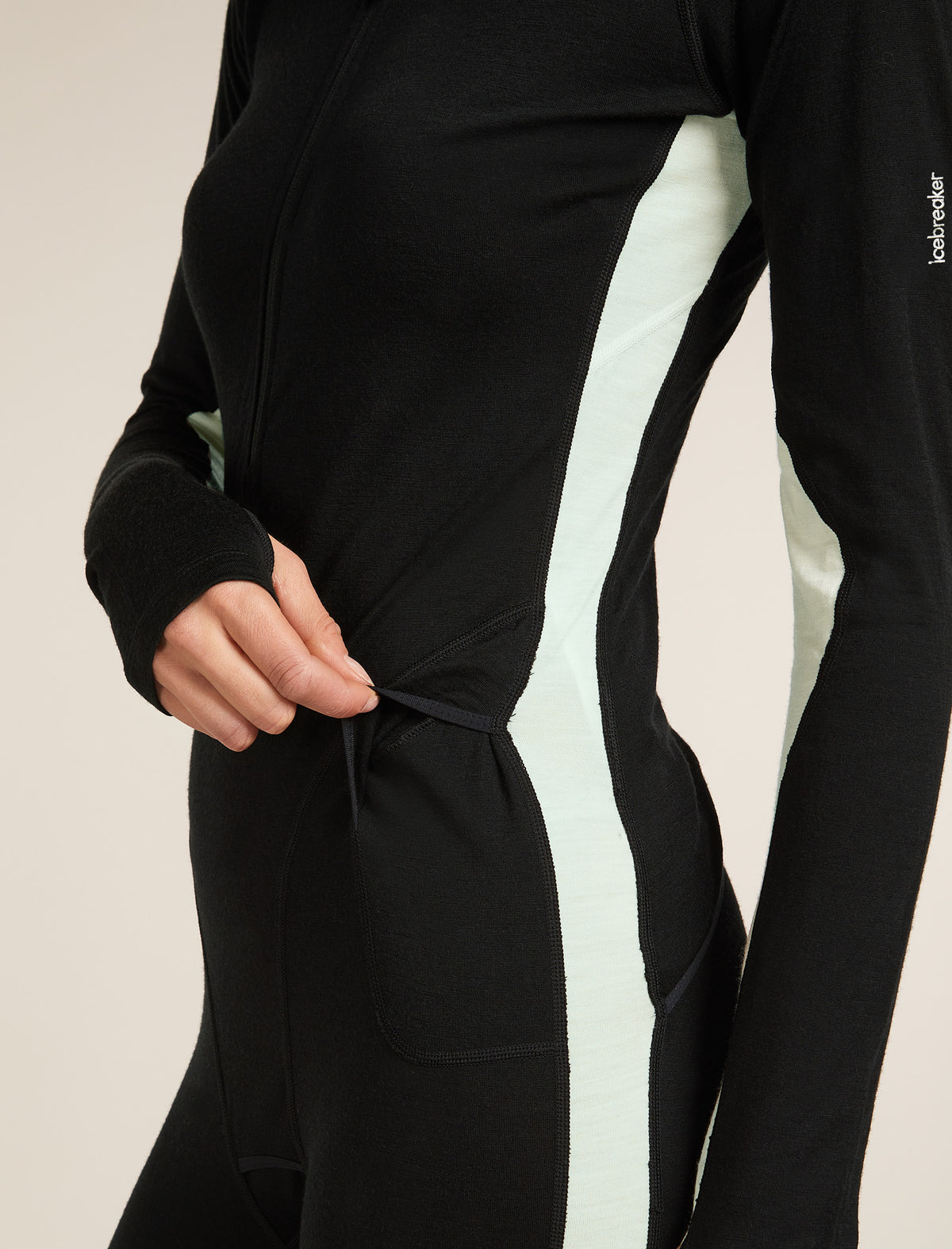 Women's Merino 200 Oasis+ Thermal Suit Black/Undyed - 7