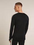 Men's Merino 200 Oasis+ Long Sleeve Crewe Thermal Top Black/Jet Heather - 2
