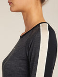 Women's Merino 200 Oasis+ Long Sleeve Crewe Thermal Top Black/Jet Heather - 7