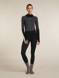 Women's Merino 200 Oasis+ Long Sleeve High Neck Thermal Top Black/Jet Hthr - 10