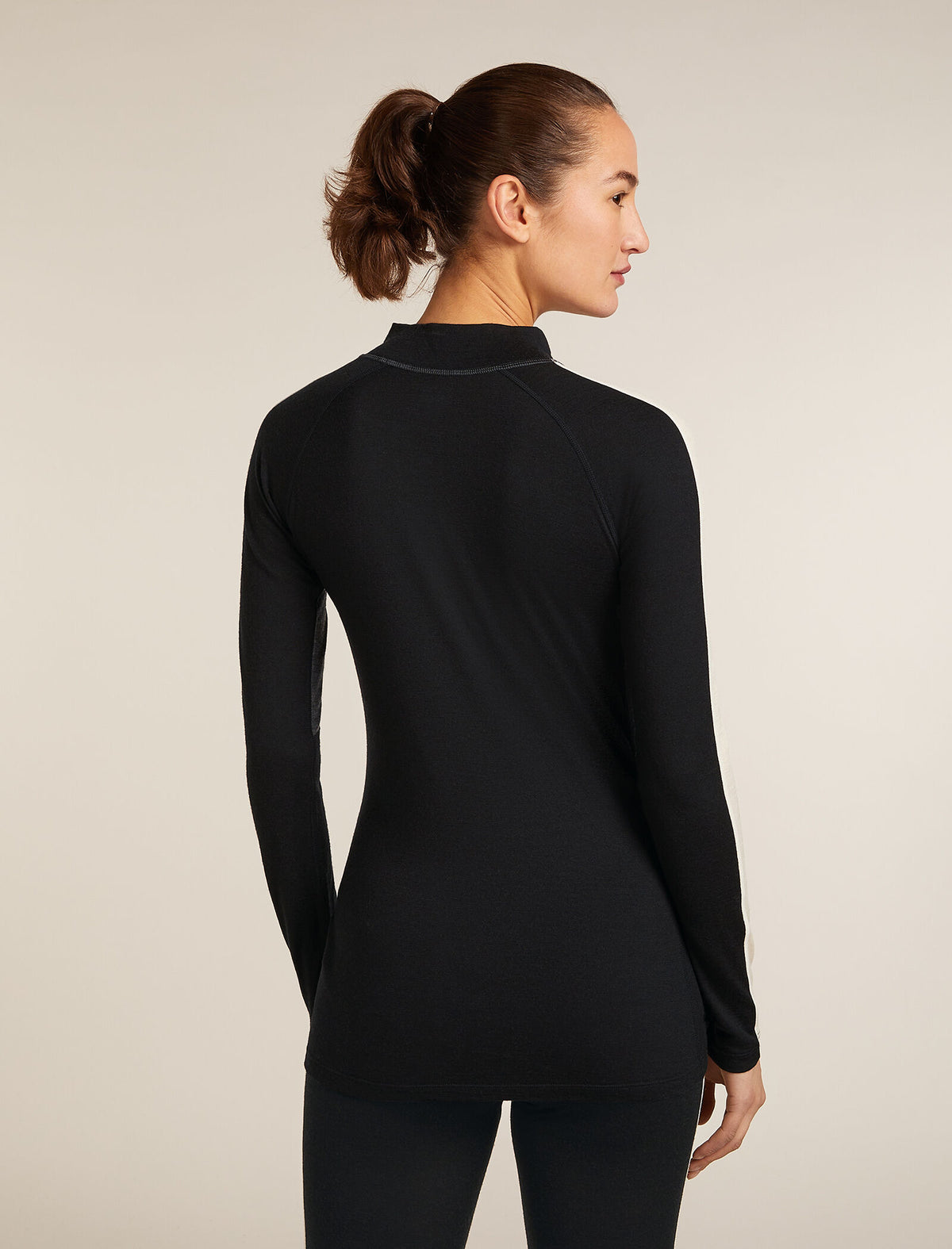 Women's Merino 200 Oasis+ Long Sleeve High Neck Thermal Top Black/Jet Hthr - 2