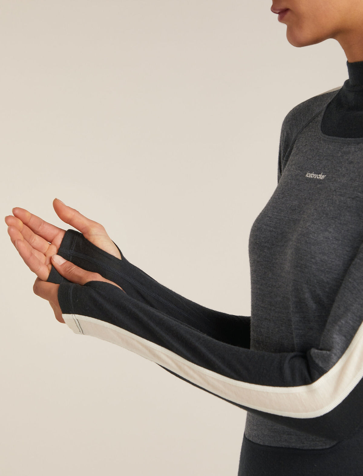 Women's Merino 200 Oasis+ Long Sleeve High Neck Thermal Top Black/Jet Hthr - 6