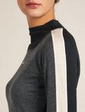 Women's Merino 200 Oasis+ Long Sleeve High Neck Thermal Top Black/Jet Hthr - 7
