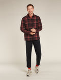 Men's Merino 200 Dawnder Long Sleeve Flannel Shirt Plaid  - 3