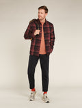 Men's Merino 200 Dawnder Long Sleeve Flannel Shirt Plaid  - 4