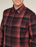 Men's Merino 200 Dawnder Long Sleeve Flannel Shirt Plaid  - 5