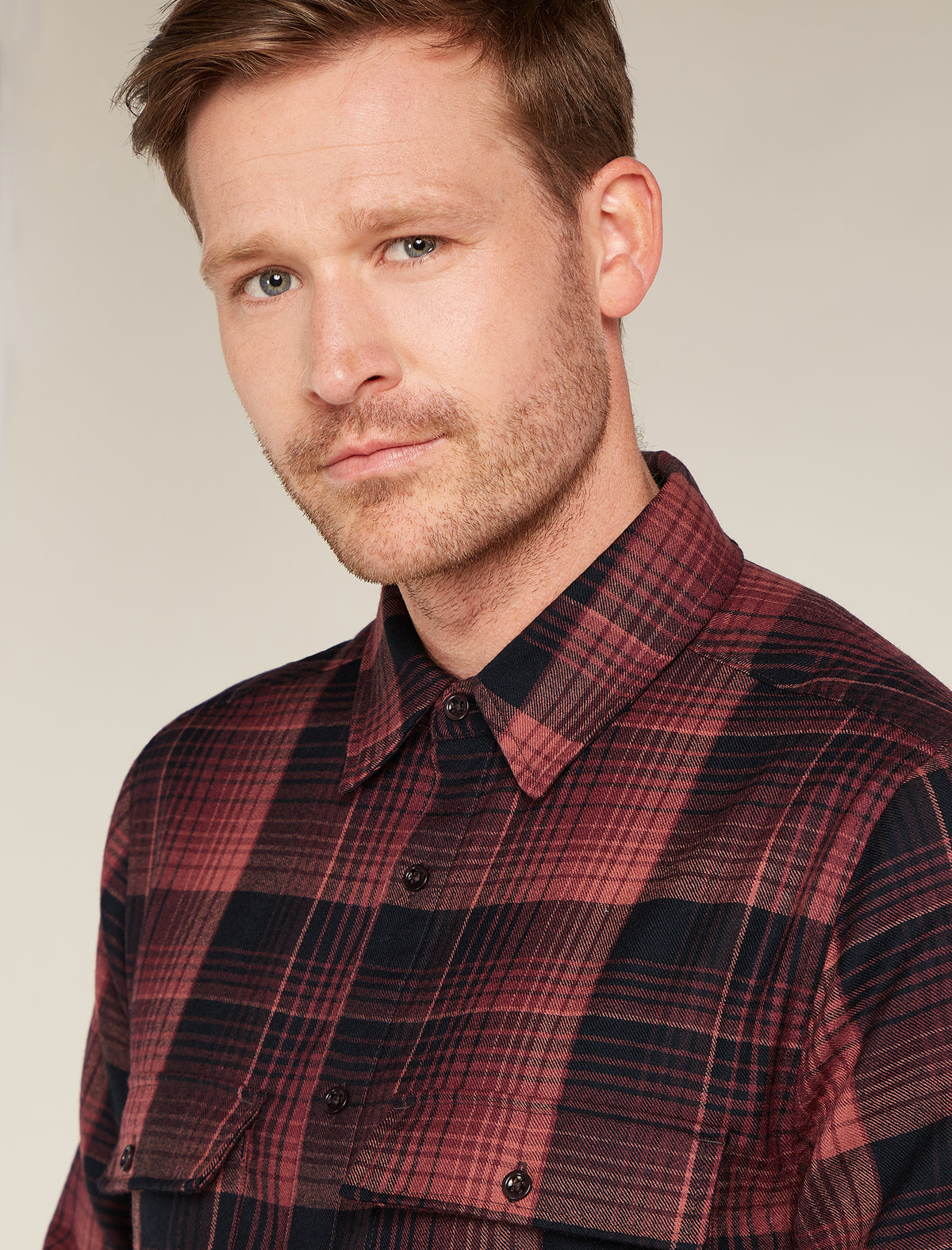 Men's Merino 200 Dawnder Long Sleeve Flannel Shirt Plaid  - 6