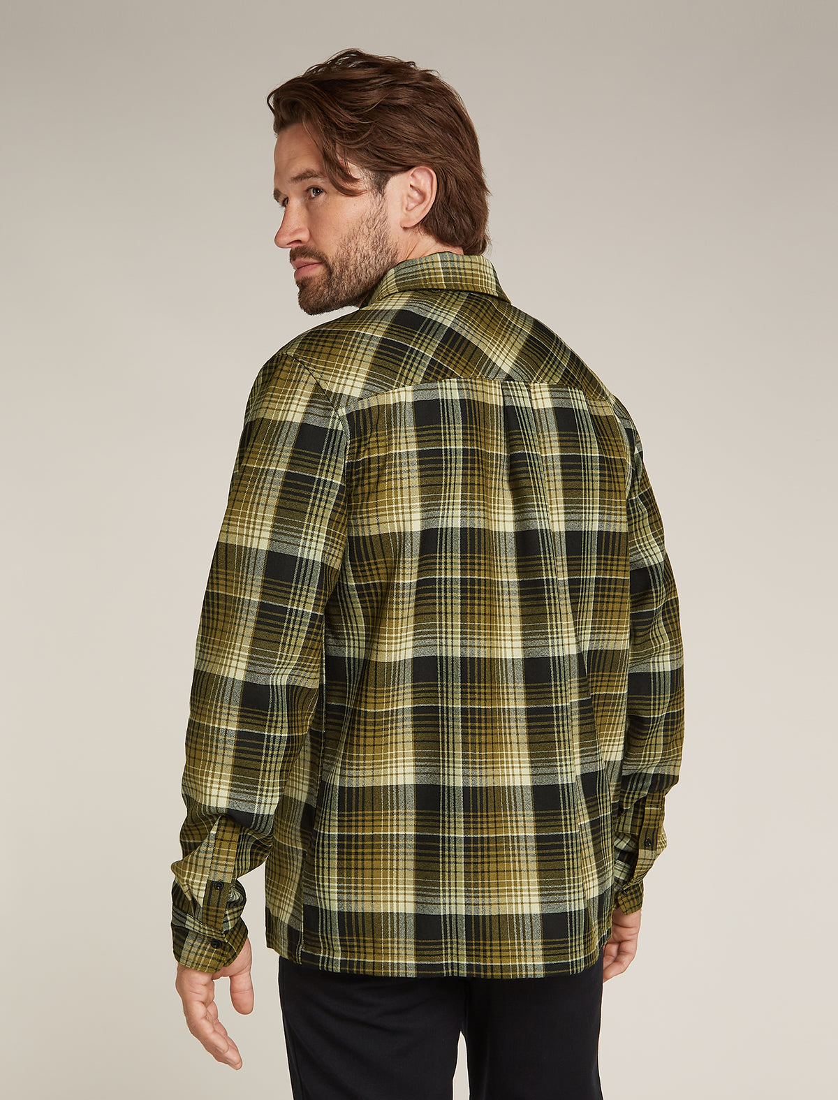 Men's Merino 200 Dawnder Long Sleeve Flannel Shirt Plaid  - 4