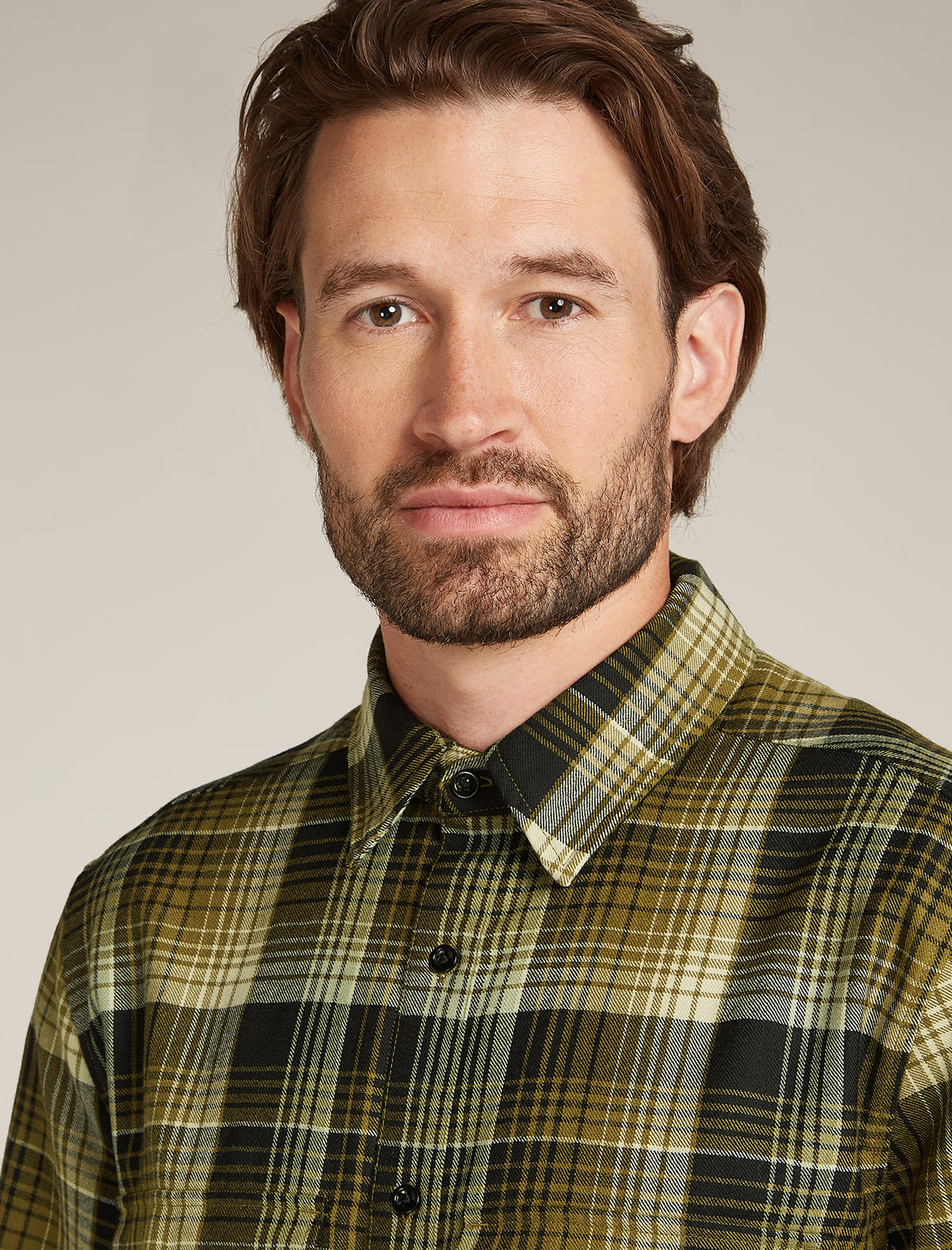 Men's Merino 200 Dawnder Long Sleeve Flannel Shirt Plaid  - 8