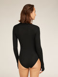Women's Queens Long Sleeve High Neck Bodysuit  - 3