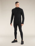 Men's Original Long Sleeve Half Zip Top Black - 5