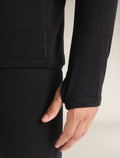 Men's Original Long Sleeve Half Zip Top Black - 9