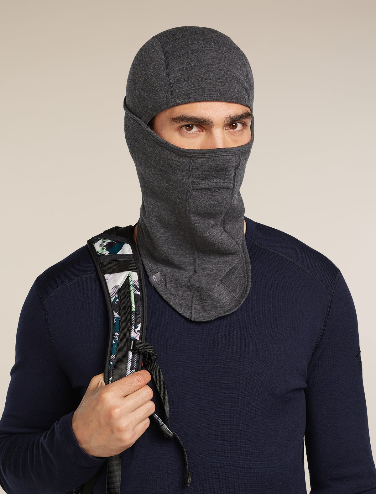 Unisex Merino 360 Apex Balaclava Jet Heather - 4