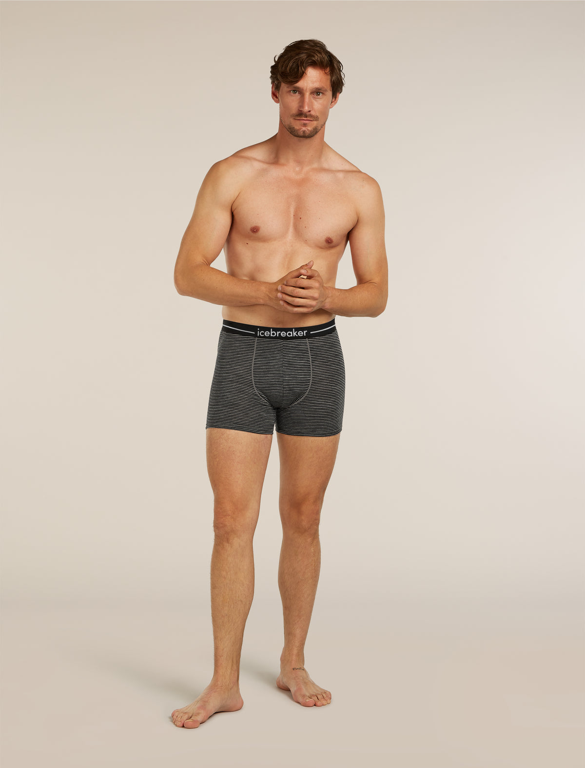 Men's Merino 150 Anatomica Boxers Gritstone Heather Stripe - 3