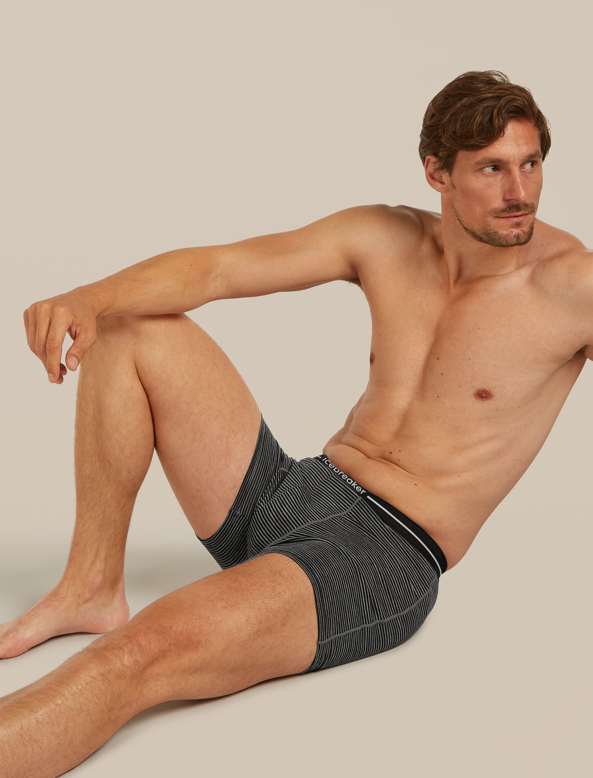 Men's Merino 150 Anatomica Boxers Gritstone Heather Stripe - 6