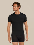 Men's Merino 150 Anatomica Short Sleeve Crewe Top Black - 1