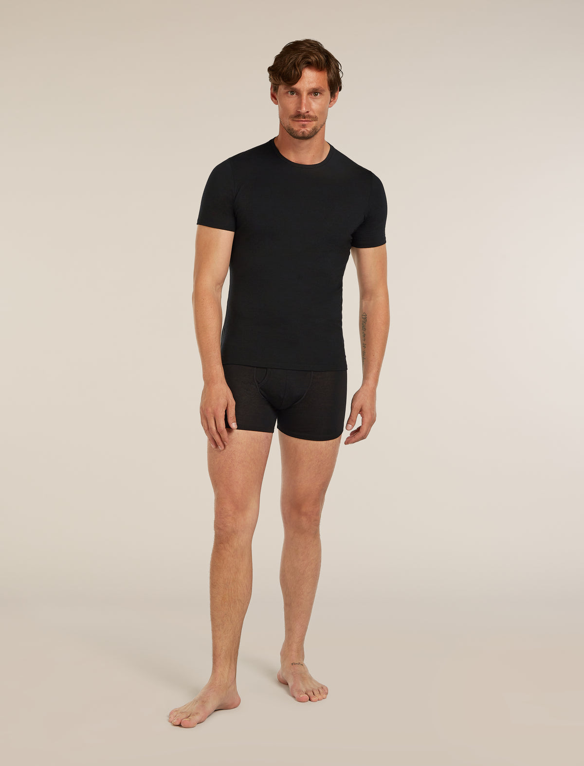 Men's Merino 150 Anatomica Short Sleeve Crewe Top Black - 3
