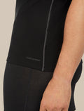 Men's Merino 150 Anatomica Short Sleeve Crewe Top Black - 4