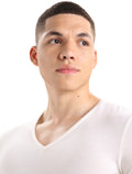 Men's Merino 150 Anatomica Short Sleeve V Neck Top Snow - 5