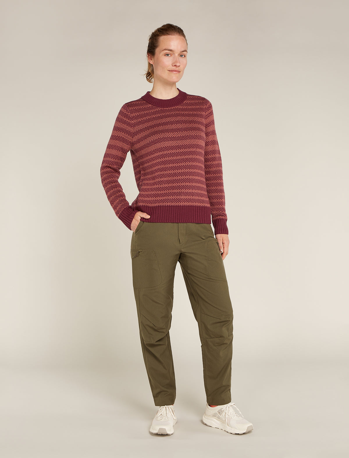 Women's Waypoint Crewe Sweater Port/Cedarwood - 4