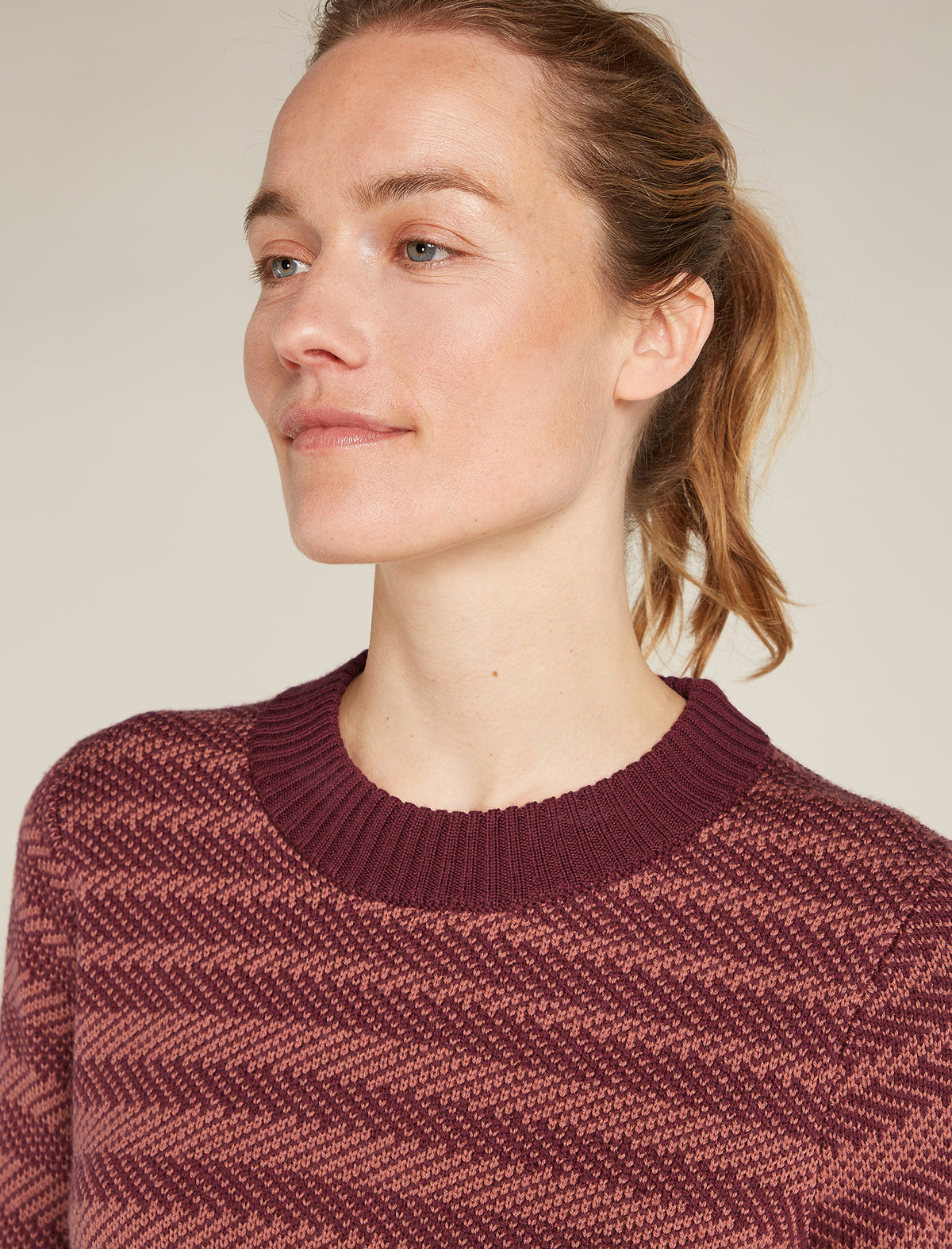 Women's Waypoint Crewe Sweater Port/Cedarwood - 7