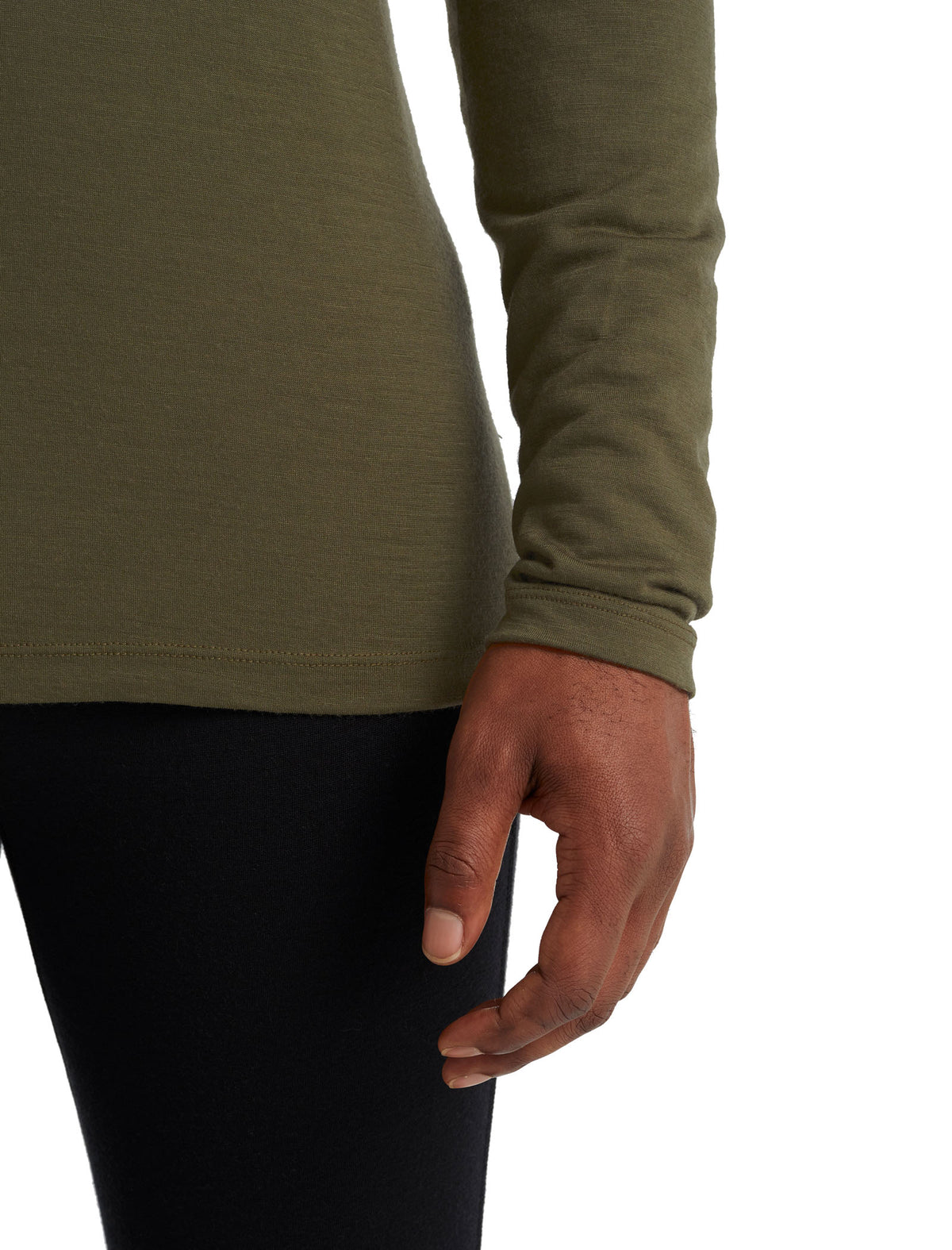 Men's Merino 200 Oasis Long Sleeve Crewe Thermal Top Loden - 5