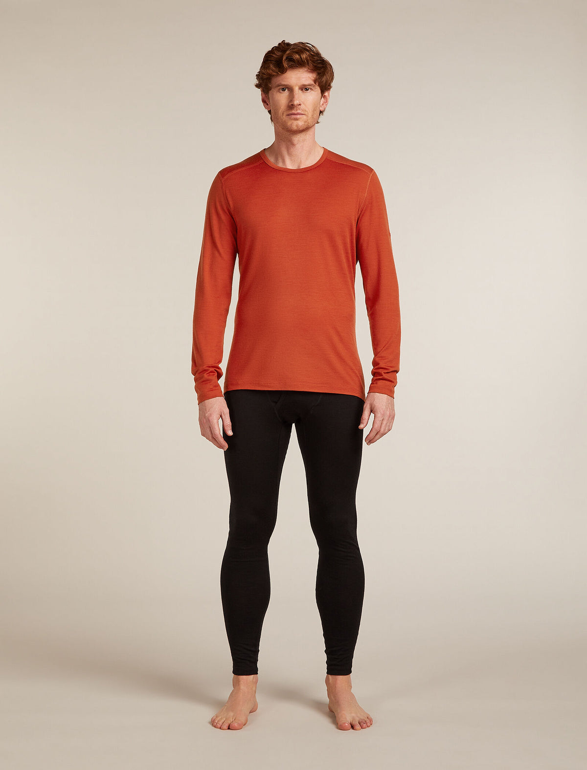 Men's Merino 200 Oasis Long Sleeve Crewe Thermal Top Agate - 3