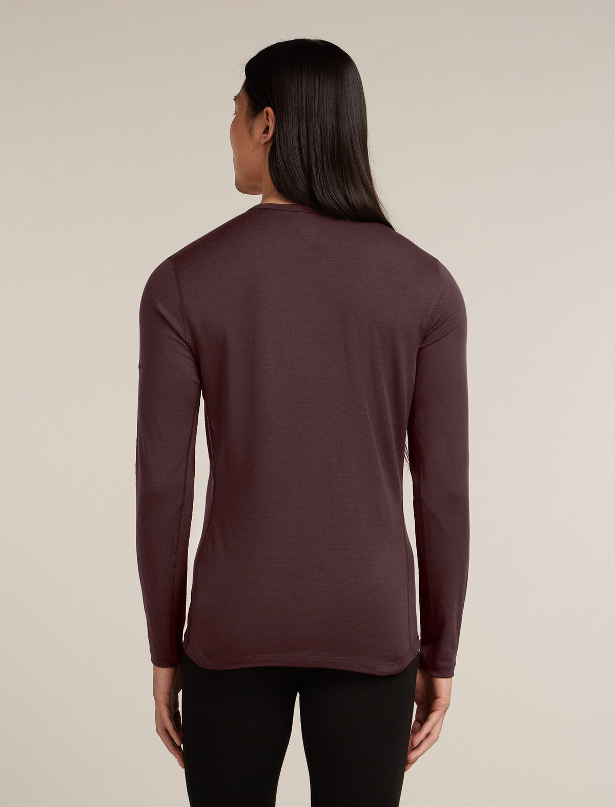 Men's Merino 200 Oasis Long Sleeve Crewe Thermal Top Java - 2