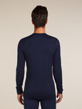 Men's Merino 200 Oasis Long Sleeve Crewe Thermal Top Midnight Navy - 2