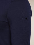 Men's Merino 200 Oasis Long Sleeve Crewe Thermal Top Midnight Navy - 7