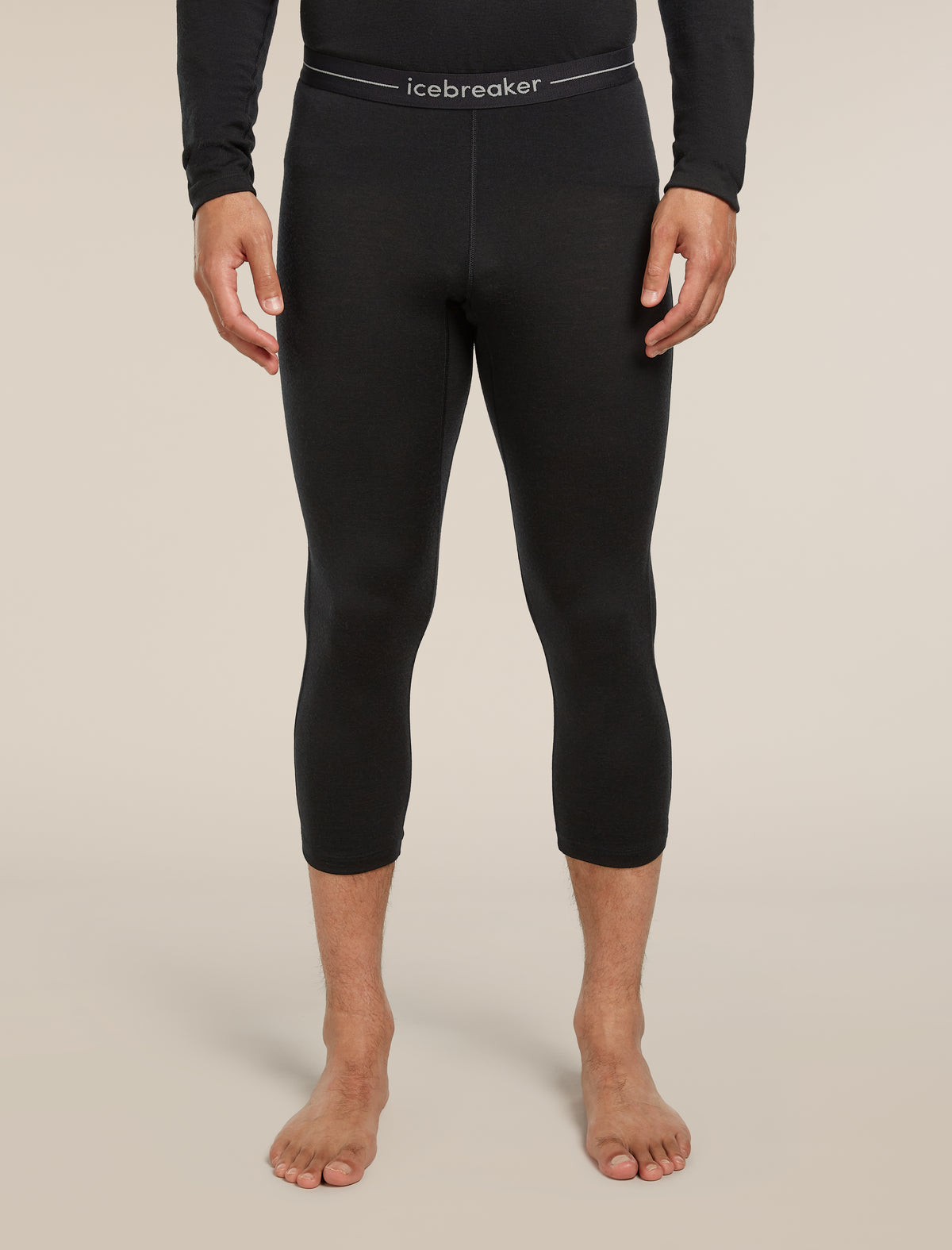 Men's Merino 200 Oasis 3/4 Thermal Leggings Black - 1