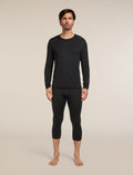 Men's Merino 200 Oasis 3/4 Thermal Leggings Black - 3