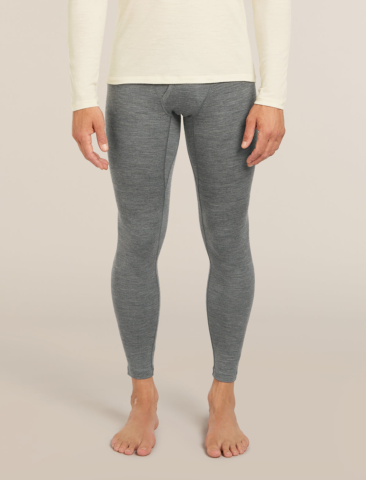 Men's Merino 200 Oasis Thermal Leggings wFly Gritstone Heather - 1