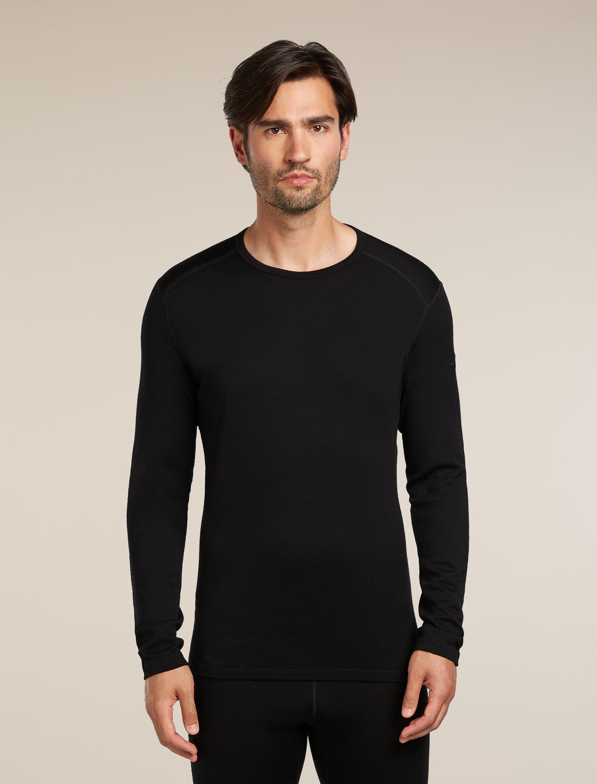 Men's Merino 260 Tech Long Sleeve Crewe Thermal Top Black - 1