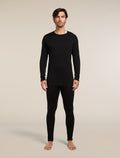 Men's Merino 260 Tech Long Sleeve Crewe Thermal Top Black - 4