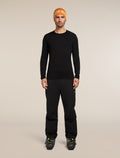 Men's Merino 260 Tech Long Sleeve Crewe Thermal Top Black - 5