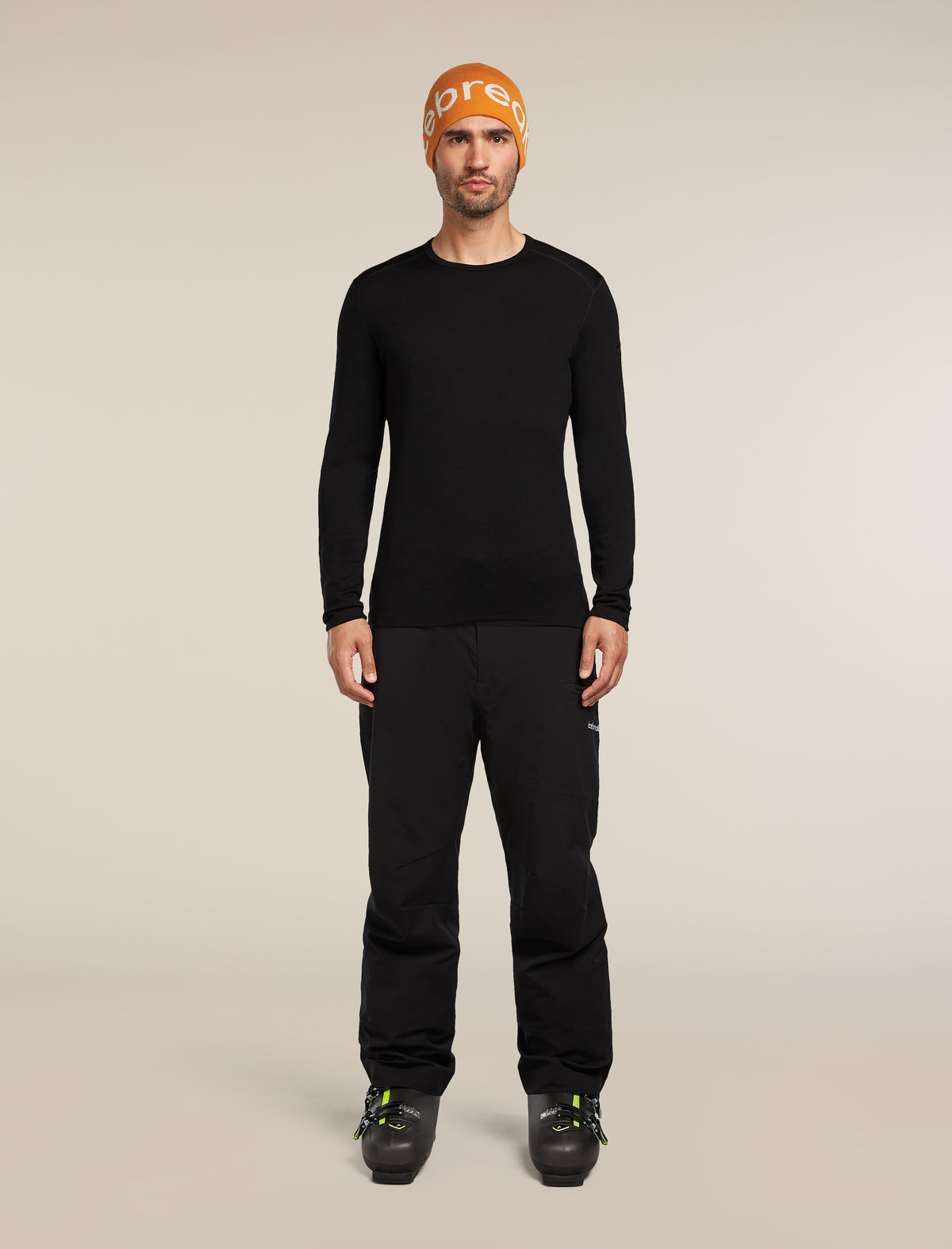 Men's Merino 260 Tech Long Sleeve Crewe Thermal Top Black - 4