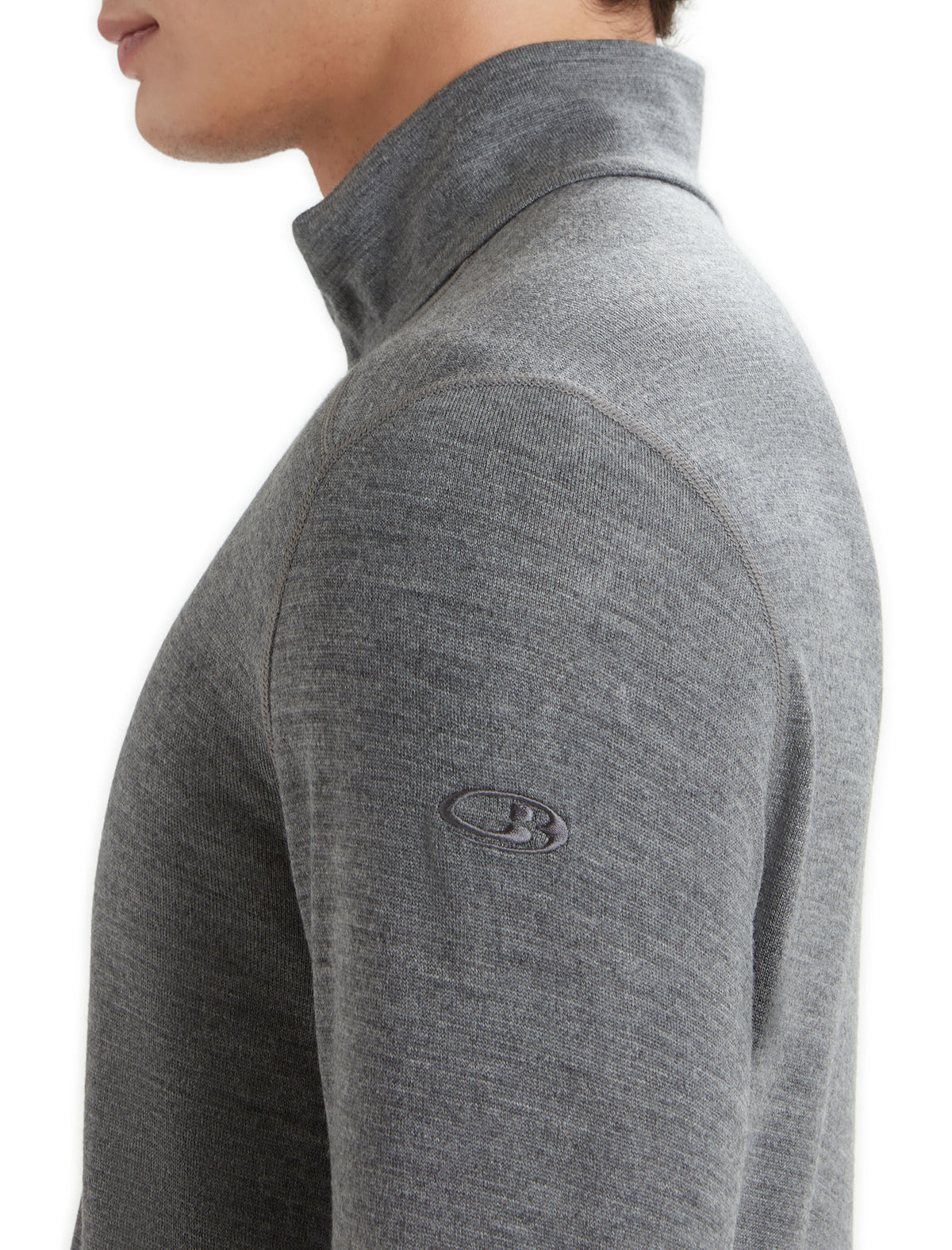 Men's Merino 260 Tech Long Sleeve Half Zip Thermal Top Gritstone Heather - 10