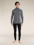 Men's Merino 260 Tech Long Sleeve Half Zip Thermal Top Gritstone Heather - 8