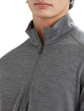 Men's Merino 260 Tech Long Sleeve Half Zip Thermal Top Gritstone Heather - 9