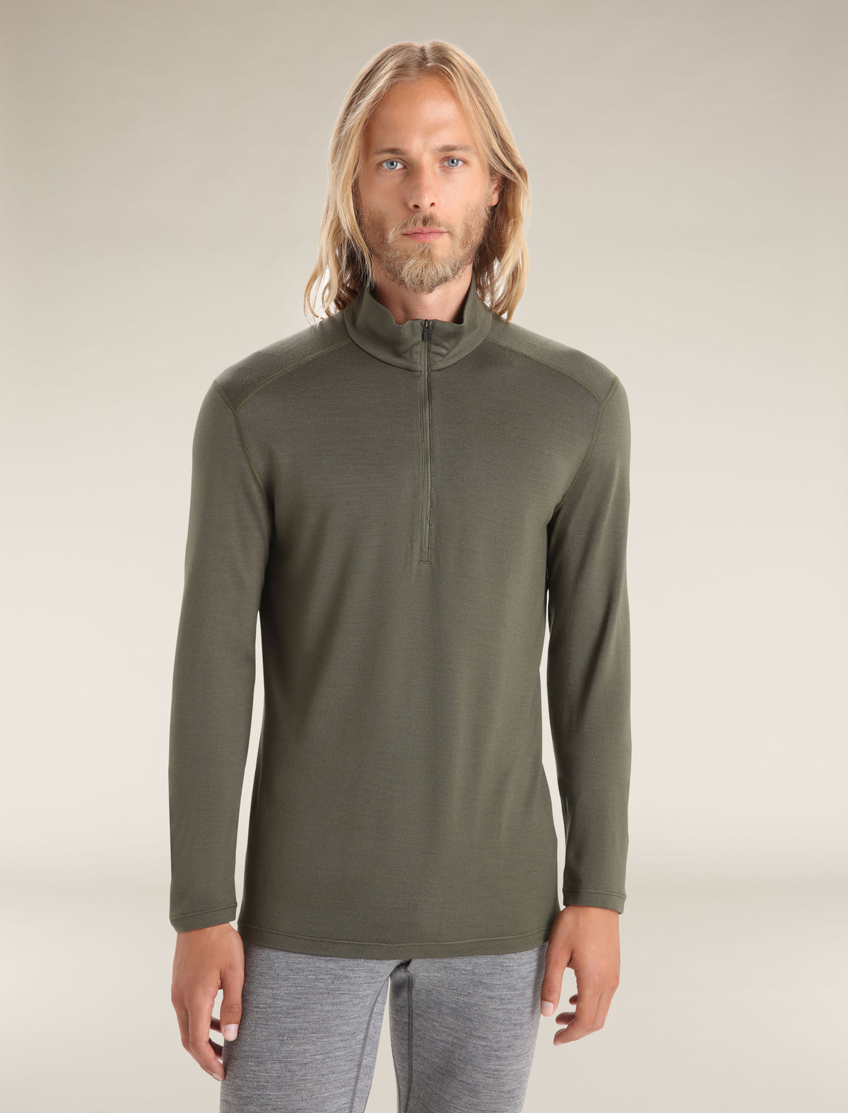 Men's Merino 260 Tech Long Sleeve Half Zip Thermal Top Loden - 1
